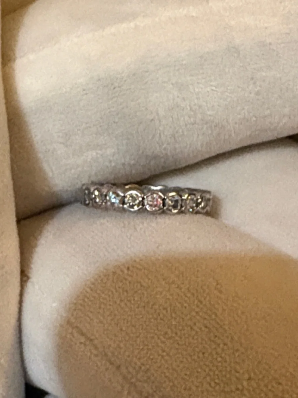Natural Crushed Ice Diamond Ring